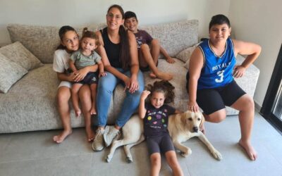 Five children, one support dog, and a lot of heart.